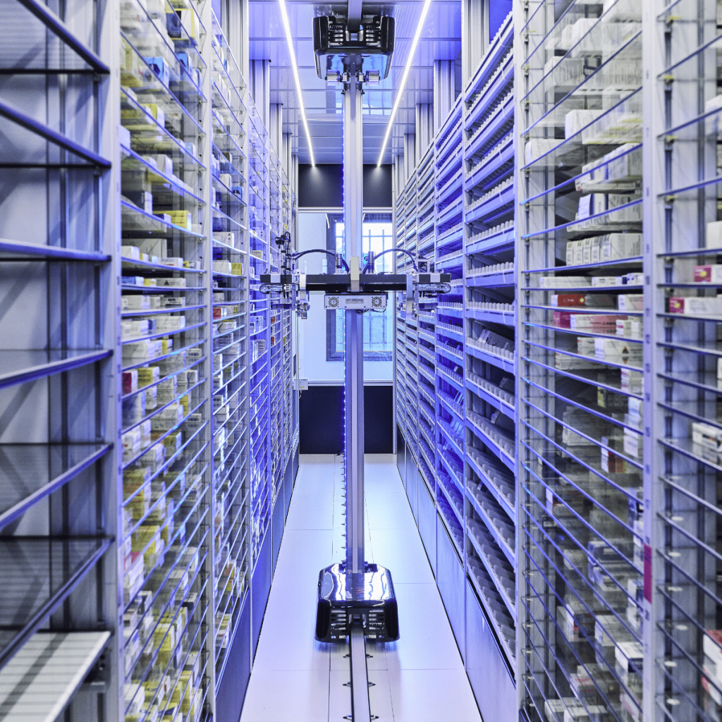 Robot de stockage et distribution